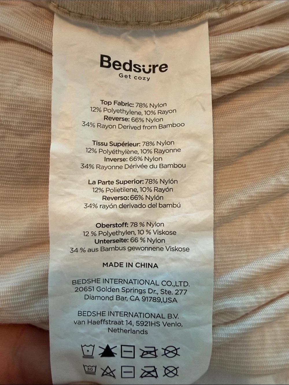 Bedsure Cooling Blanket Hot Sleepers-Cold & Lightweight beige reversible throw